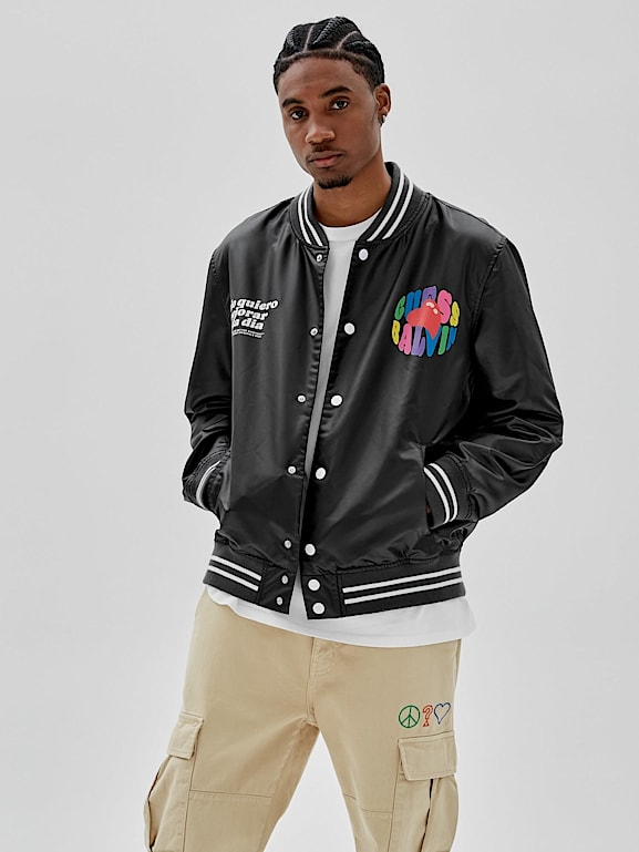 GUESS FRONT LOGO JACKET