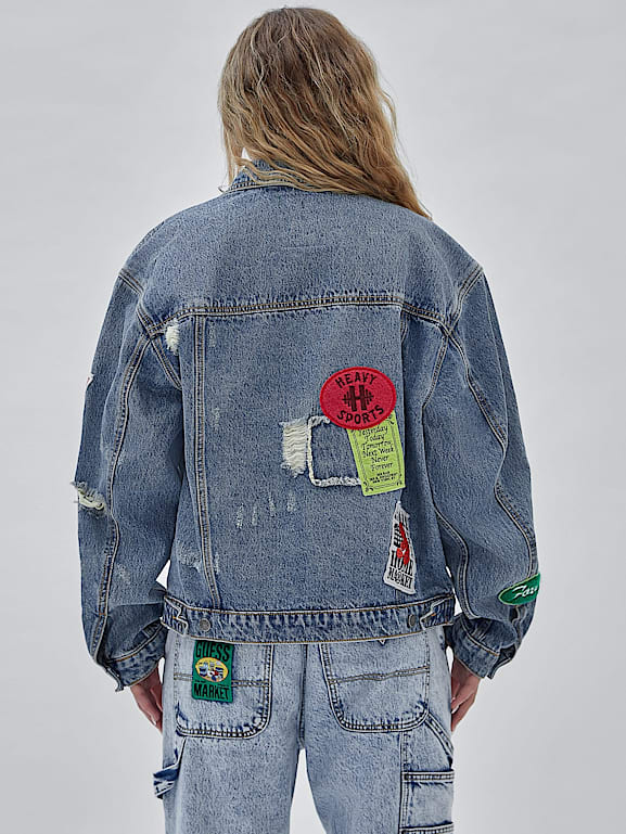 Guess oversized denim jacket sale