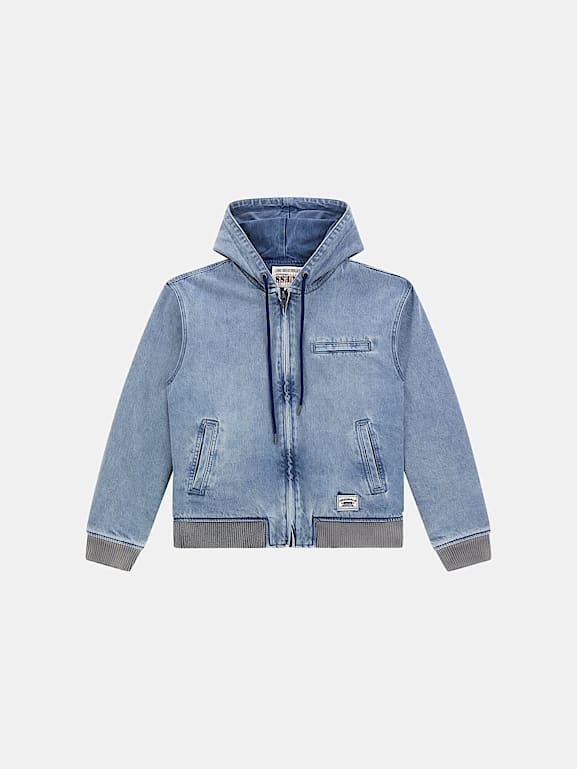 Denim sweatshirt hoodie online