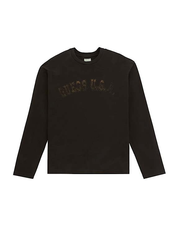 Long sleeve guess 2025 t shirt