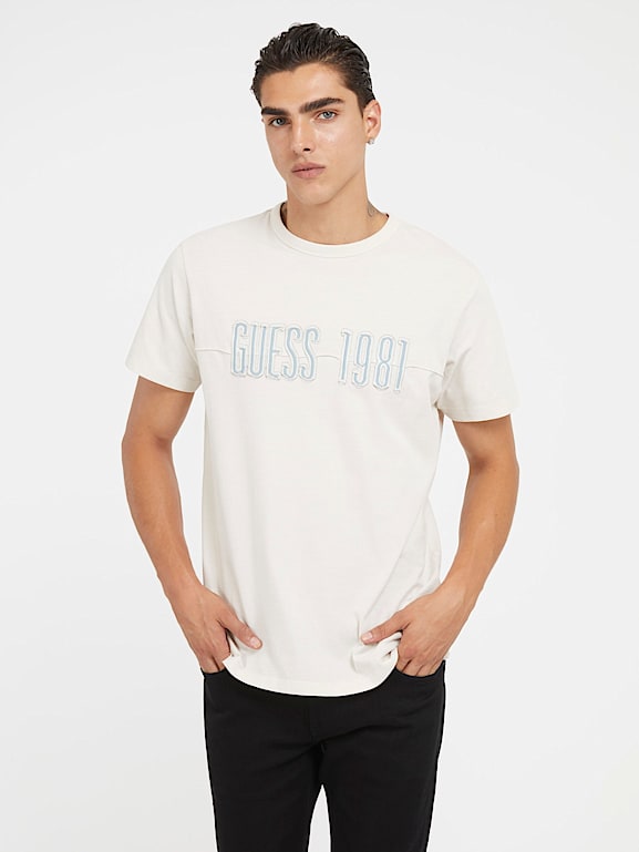 Guess best sale embroidered shirt