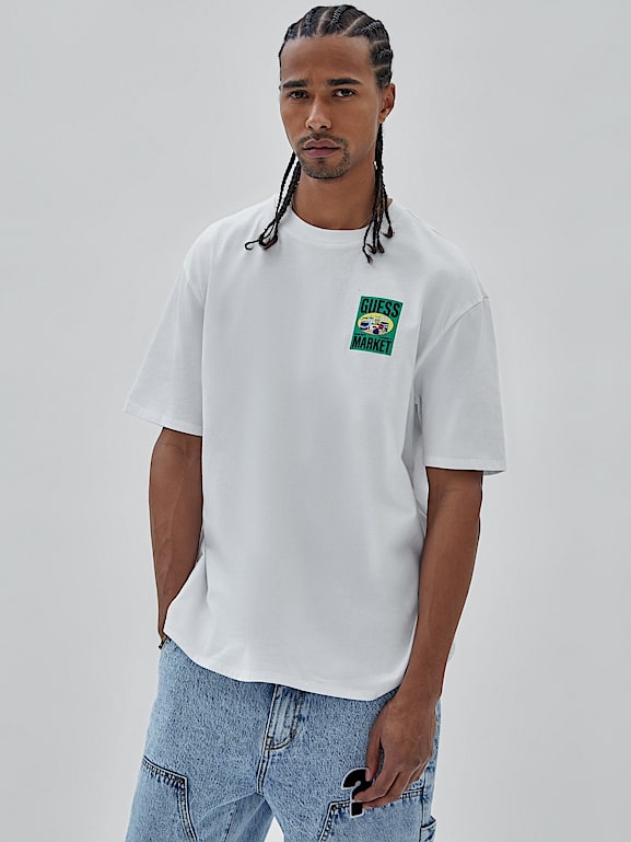 Shirt met print op achterkant store