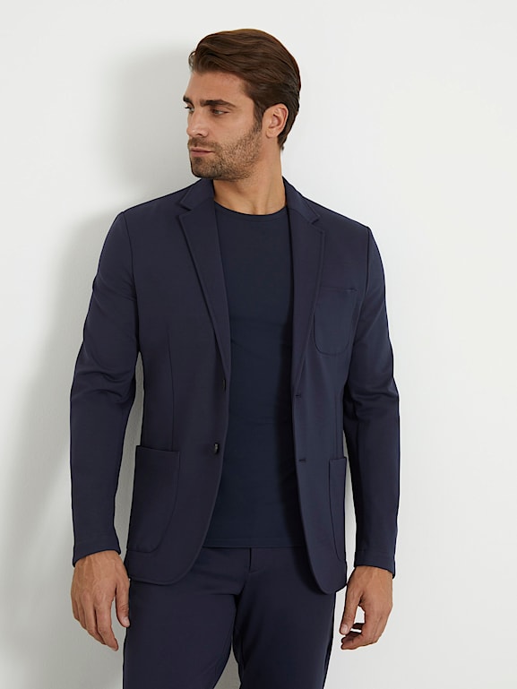 Guess blazer mens sales