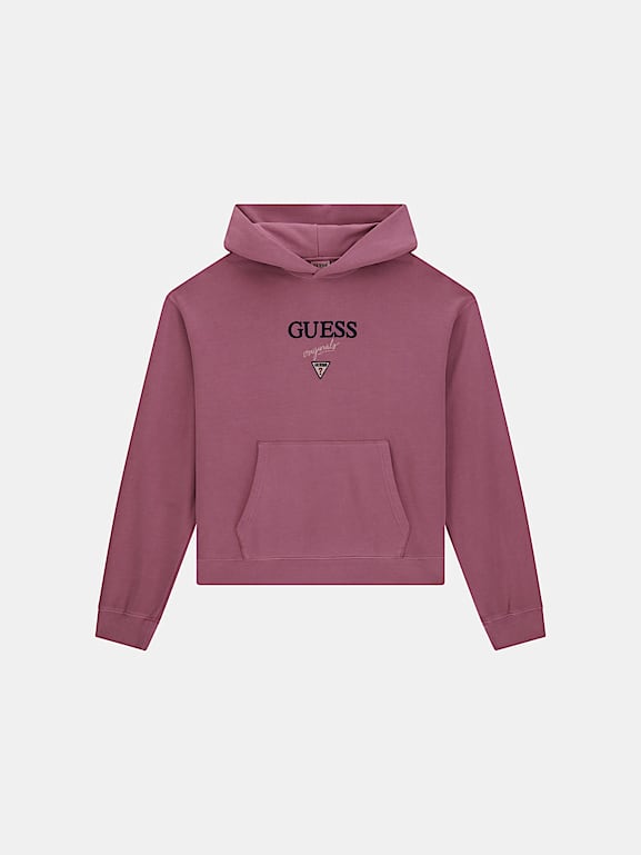 Guess hoodie hot sale pink