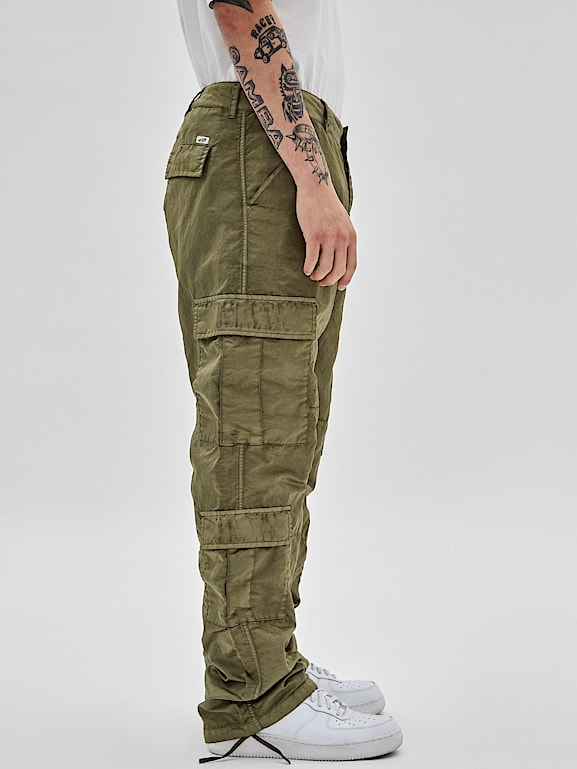 GUESS® Originals Washed nylon cargo pant Men