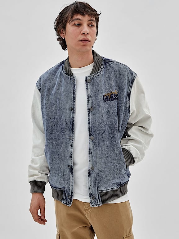 GUESS® Originals Denim bomber jacket Men