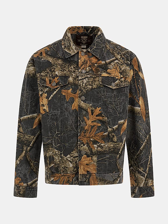 保存版 Guess Realtree 茶色 リアルツリー トラッカージャケット ...リアルツリーカモ