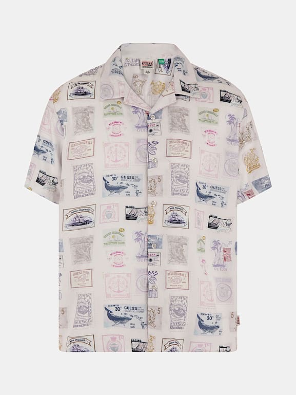 Guess printed shirts top