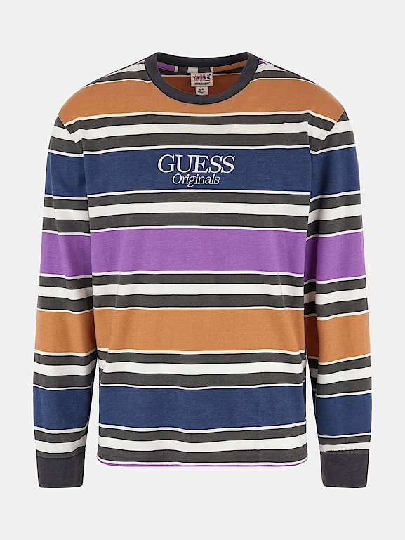 Striped guess long sleeve on sale