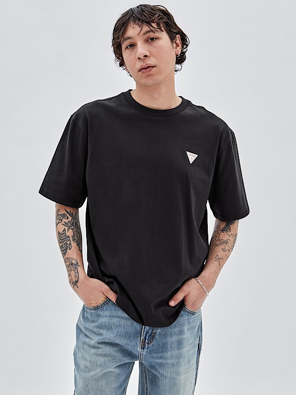 Guess small logo t shirt online