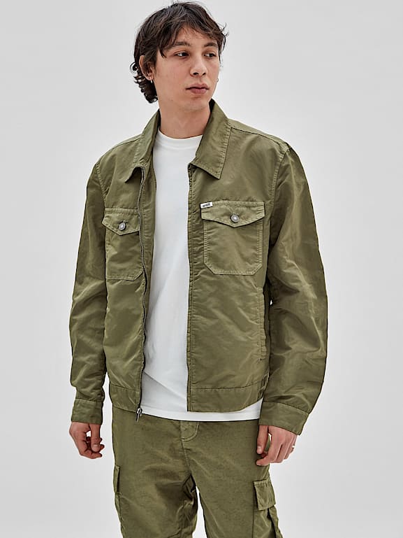 GUESS Originals Washed nylon jacket Men