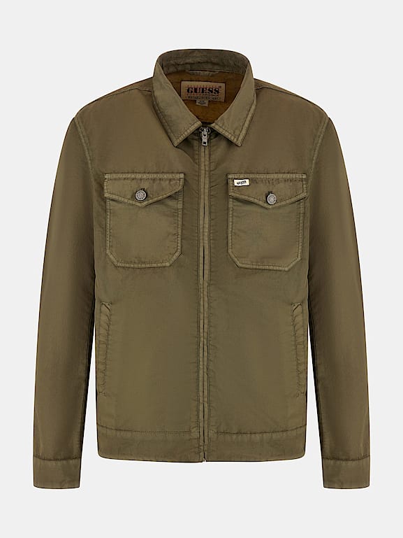 GUESS Originals Washed nylon jacket Men