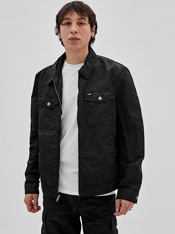 GUESS Originals Washed nylon jacket Men