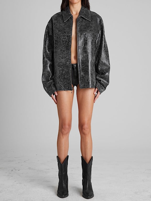 【COLOR iN ID】Ut crack leather jacket Wild Leather Jacket – Cody and Sioux
