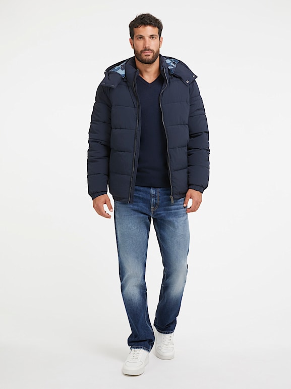 Noah nylon cheap puffer jacket guess