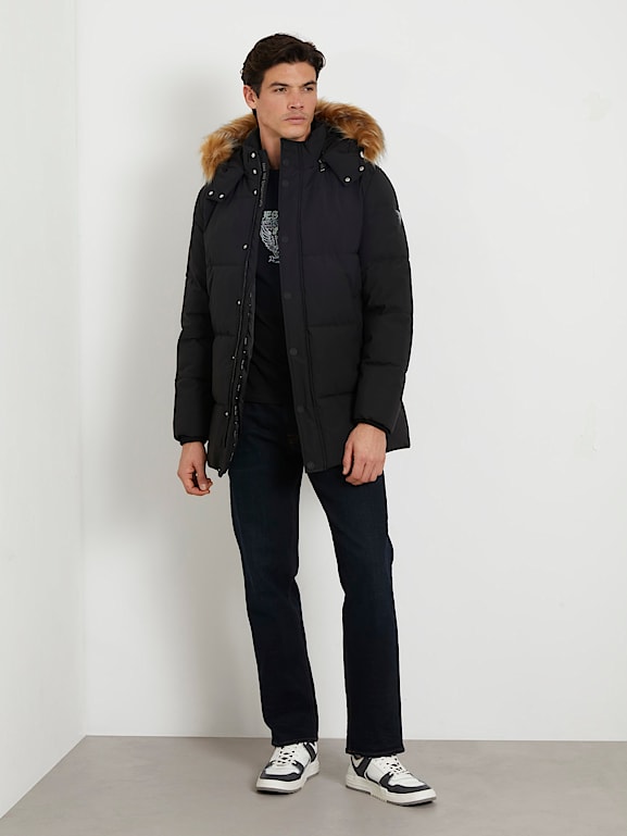 GUESS Faux fur hood puffer