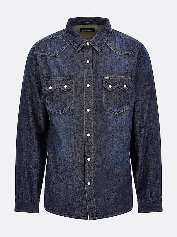 GUESS Camicia jeans vestibilit regular