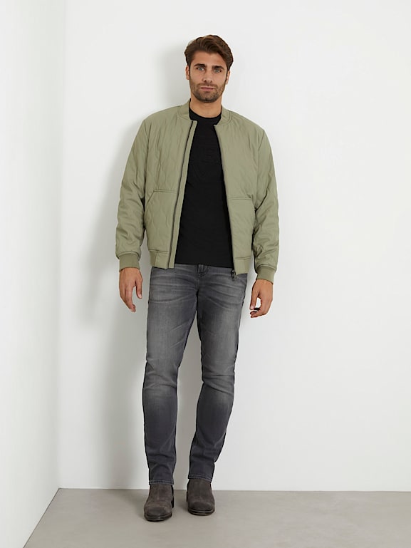 Guess jake quilted bomber jacket discount