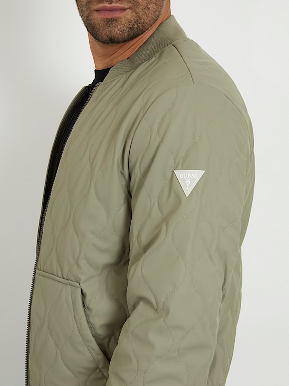 Guess jake quilted bomber jacket outlet