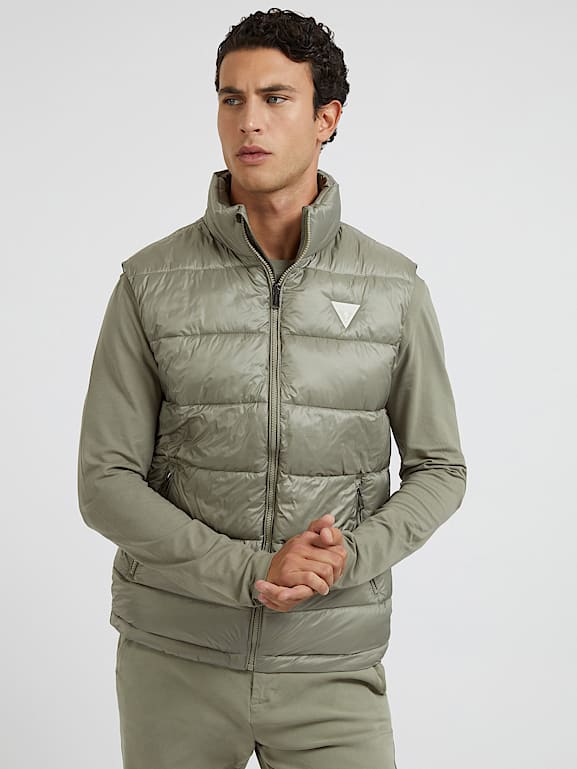 Guess puffer vest best sale