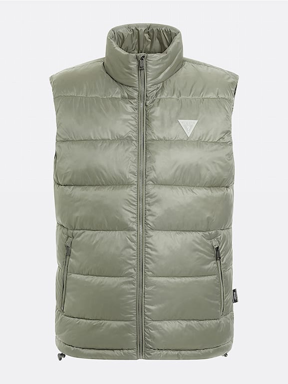 Light grey puffer vest clearance