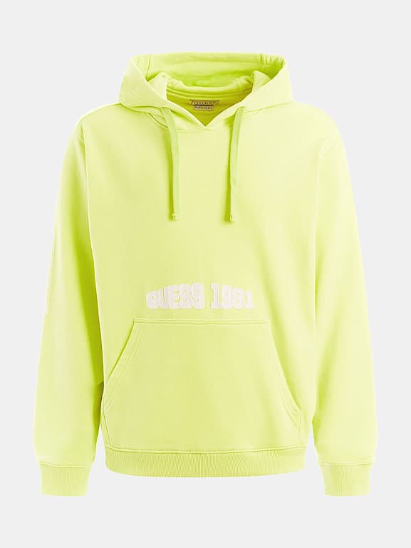 Guess yellow hoodie outlet