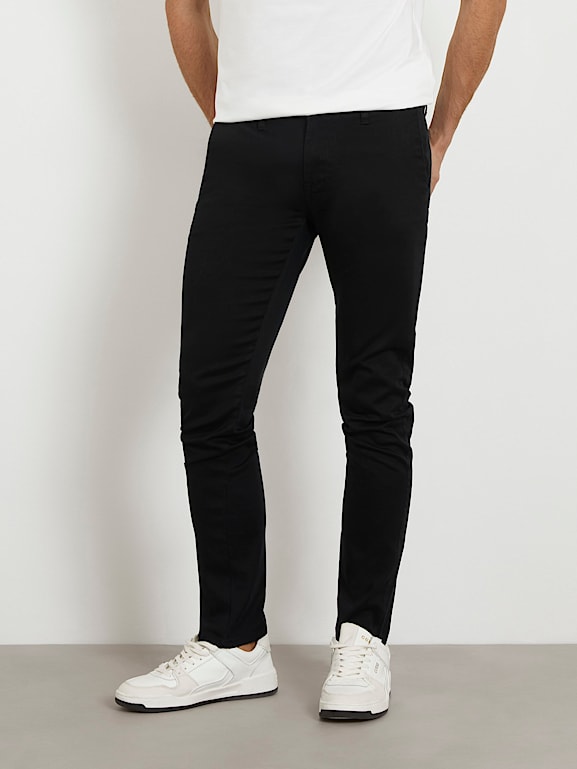 Mens skinny best sale fit slacks