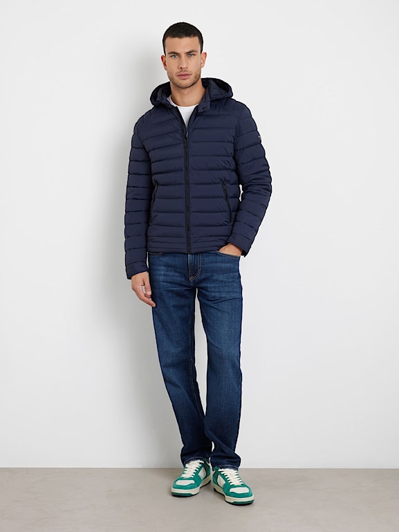 Noah nylon puffer jacket guess clearance