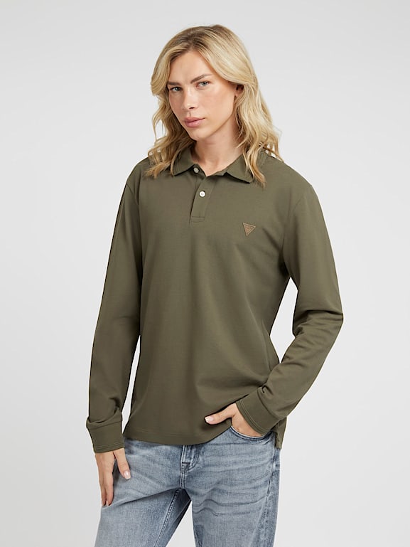 Guess long sleeve rugby shirt hotsell