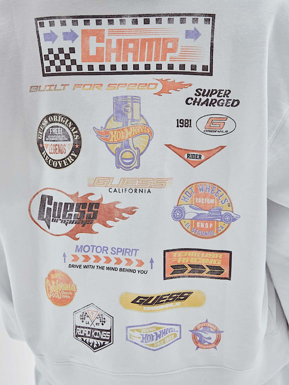 Champion all over print sweatshirt store
