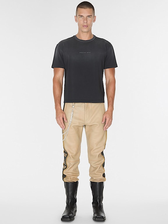 Mid rise leather pants 2025