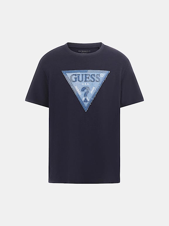 GUESS® Triangle logo patch t-shirt Men