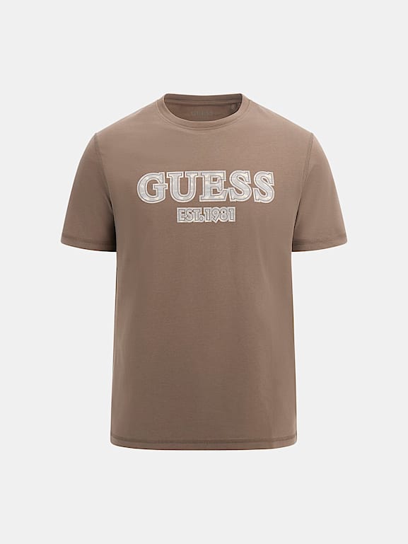 GUESS Front logo t shirt Men