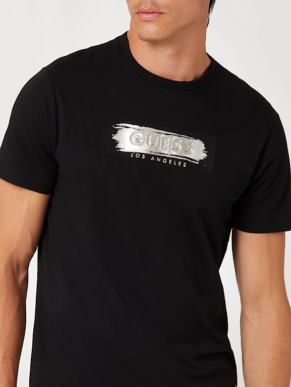 GUESS Folyo ogolu t shirt Erkek