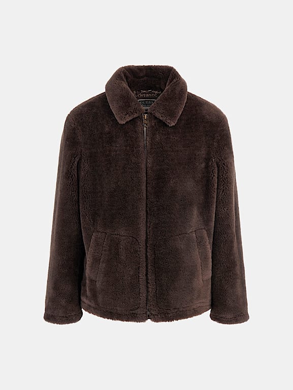 GUESS Faux sherpa jacket Men