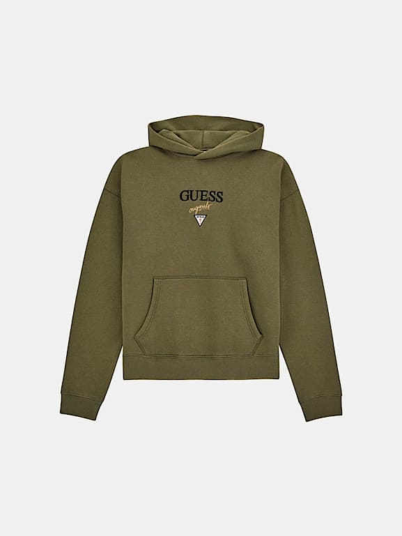 Guess triangle logo sweatshirt outlet