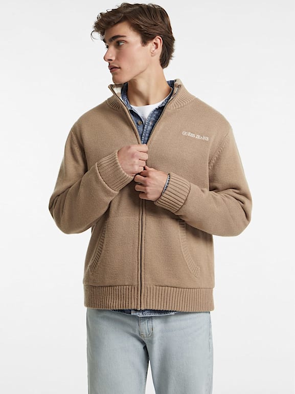 Guess zipper sweater clearance