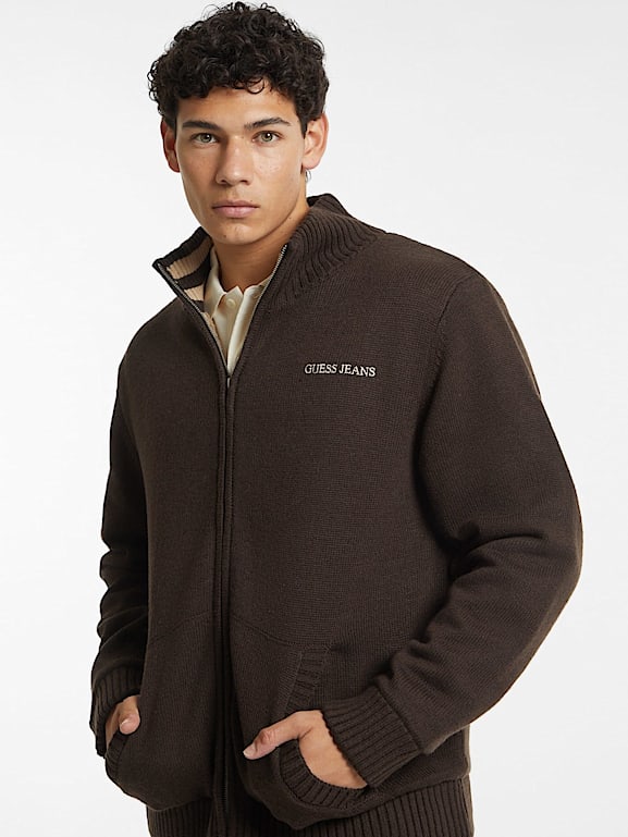 Guess zip up sweater shop