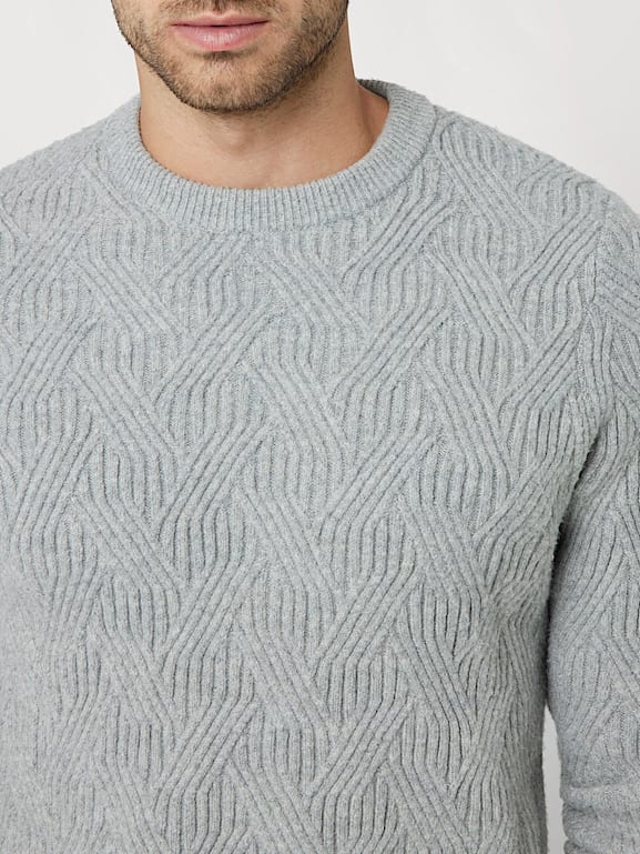 GUESS Rib knit sweater Men