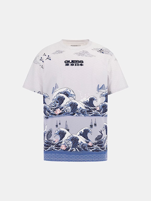 GUESS® T-shirt Allover-Print Herren