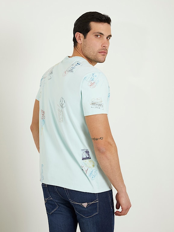 GUESS Front logo t shirt Men