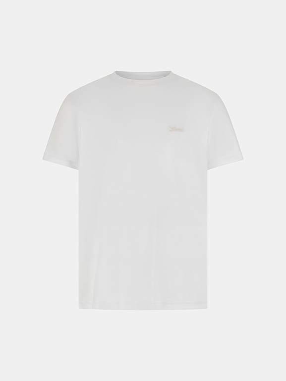 Tシャツ・カットソー [MATINKIM]sweat printing logo top for men in white SWEAT PRINTING LOGO TOP FOR MEN IN WHITE – Matin Kim