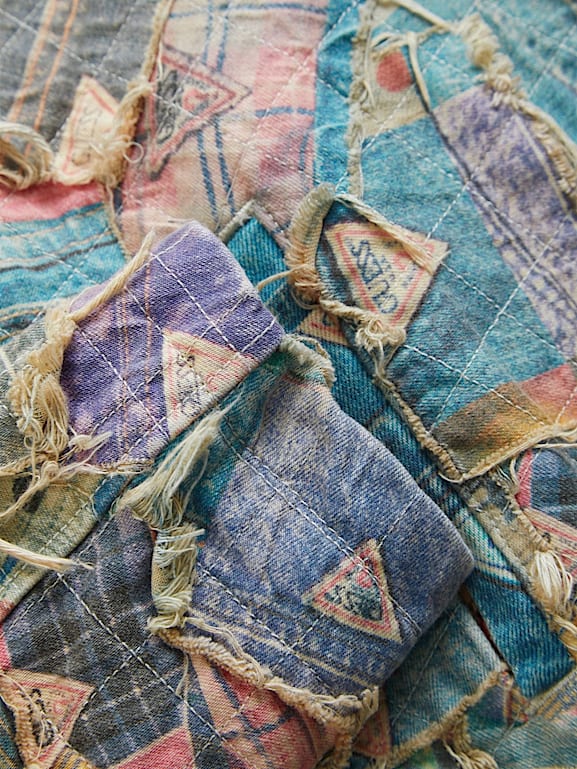Patchwork sale denim fabric