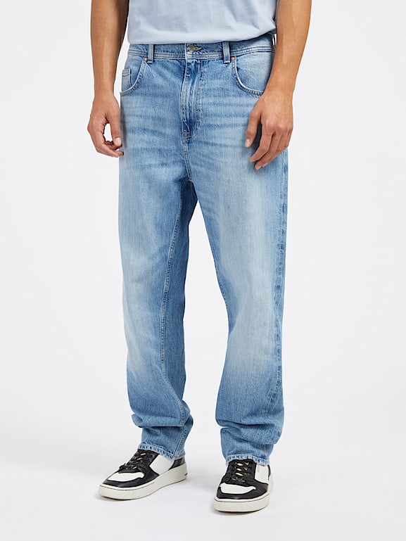 GUESS High rise relaxed denim pant Men