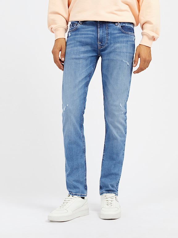 Guess stretch jeans mens shop