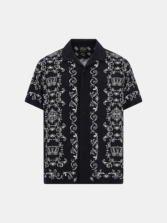 Men Multicoloured Sun-Baroque Print Shirt