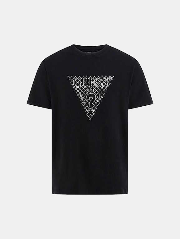 T shirt logo guess outlet