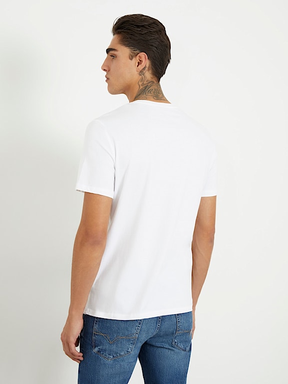 GUESS® Stretch-T-Shirt mit Logodreieck Herren