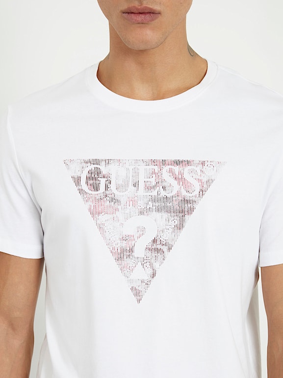 GUESS® Stretch-T-Shirt mit Logodreieck Herren