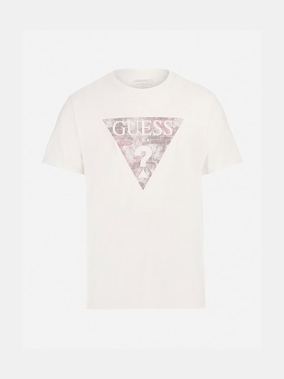 GUESS® Stretch-T-Shirt mit Logodreieck Herren